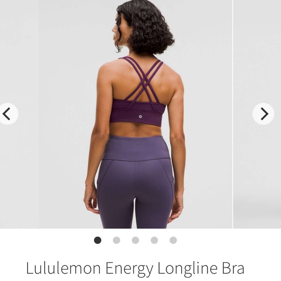 lululemon athletica Deep Purple Crisscross Sports Bra - Picture 9 of 14